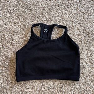Jockey black sport tank with built in bra size medium